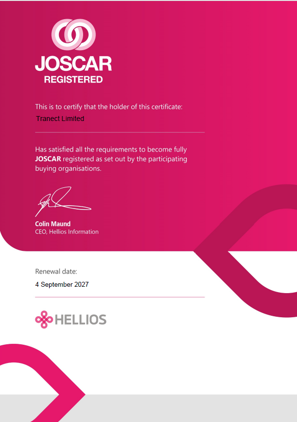 JOSCAR Certificate JOSCAR Certificate
