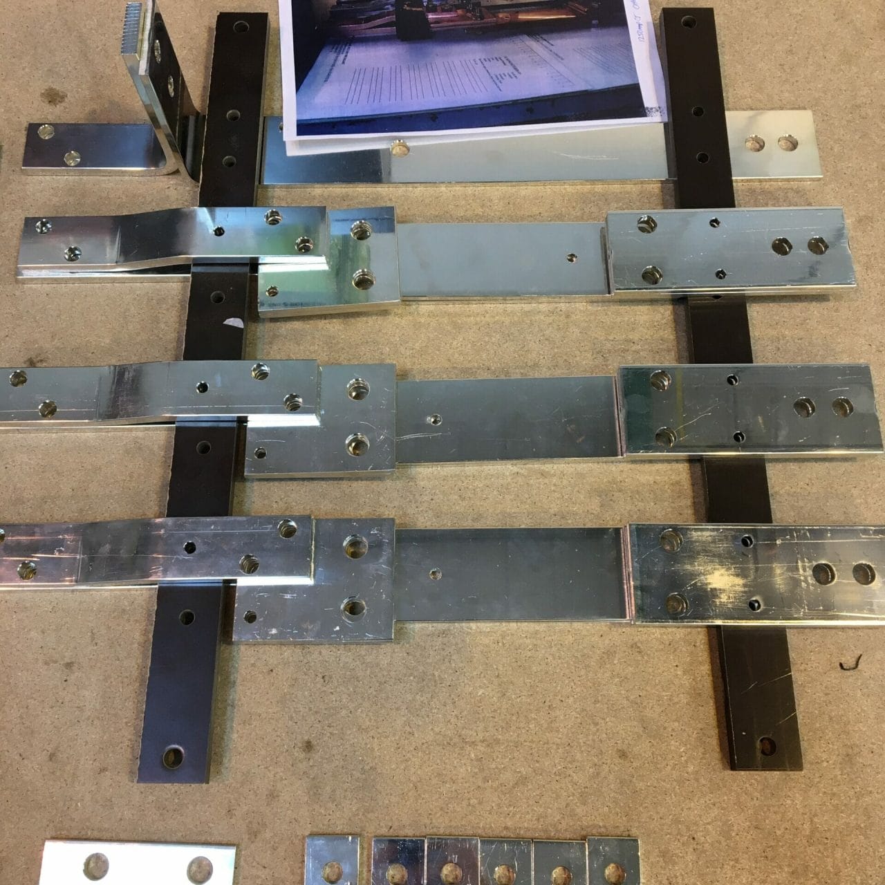 Solid Copper Busbar Kit for Panel Board - Tin plated.